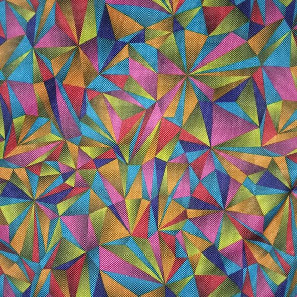 Geometric Pattern Drawstring Bag - Picture 2 of 3